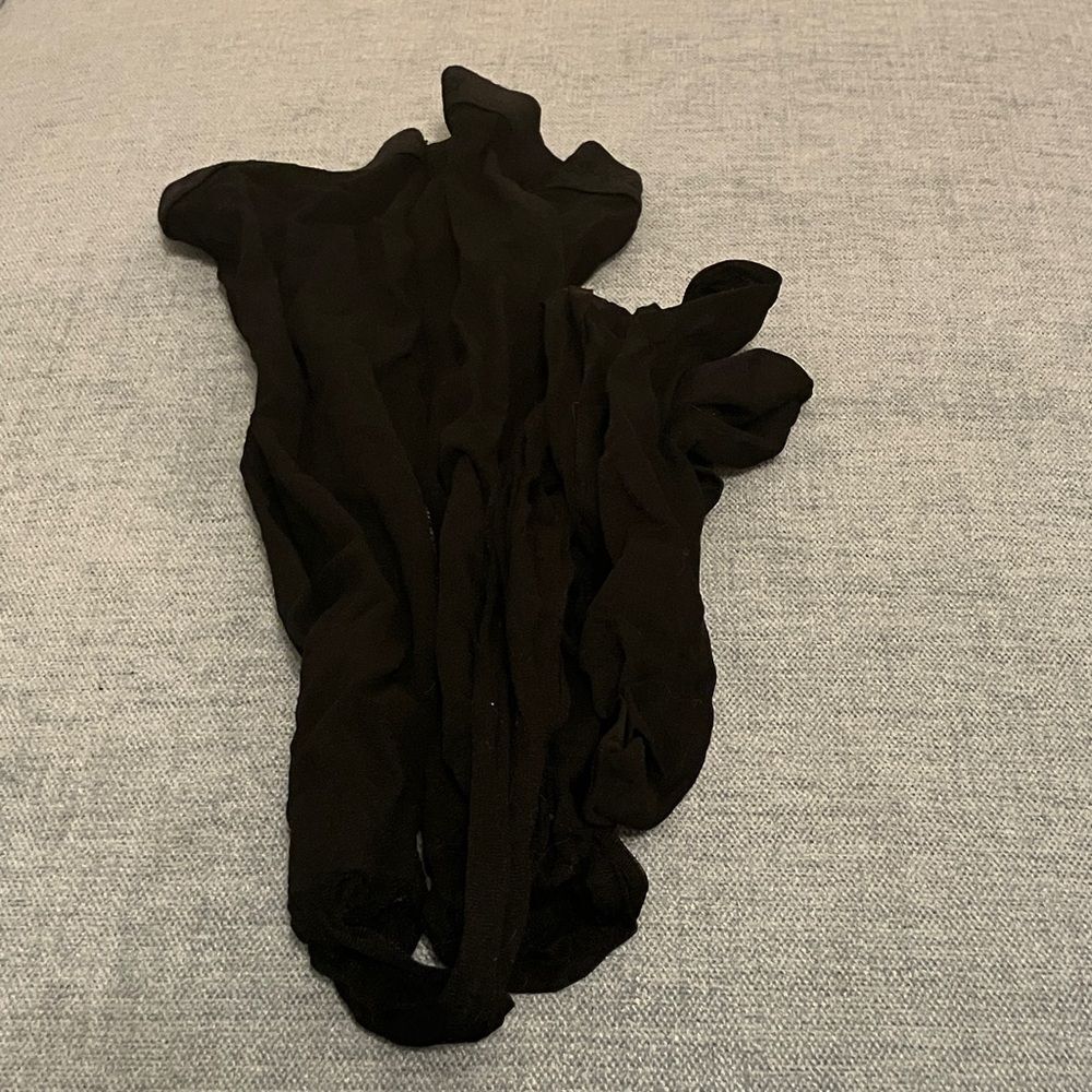 Black Donna Karen Nylons, Size Small